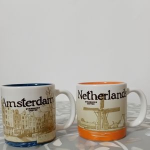 Starbucks Amsterdam + Netherlands mini espresso global icon mugs